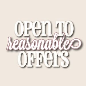 💌 OPEN TO REASONABLE OFFERS 💌
